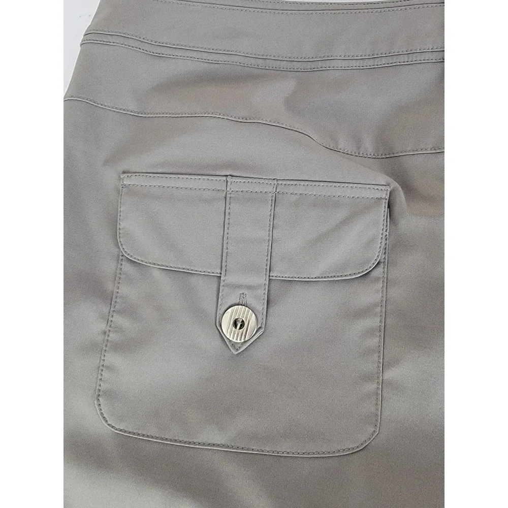 Tehama Carbon Tech Performance Shorts Women's 10 Gray Outdoor Golf Hiking